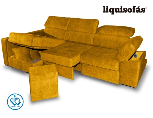CHAISELONGUE DESLIZANTE FRONTAL Y RECLINABLE MOD. TORNADO