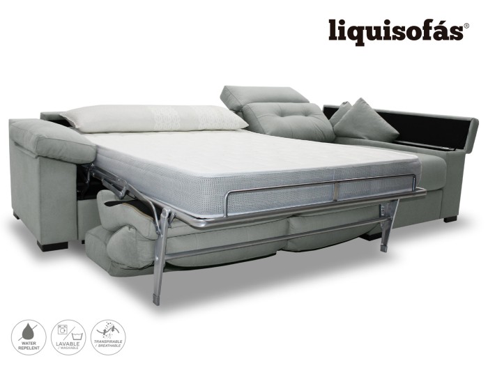 SOFÁ CHAISELONGUE CAMA CON SISTEMA...