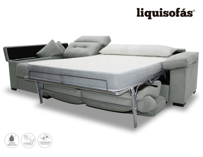 SOFÁ CHAISELONGUE CAMA CON SISTEMA...