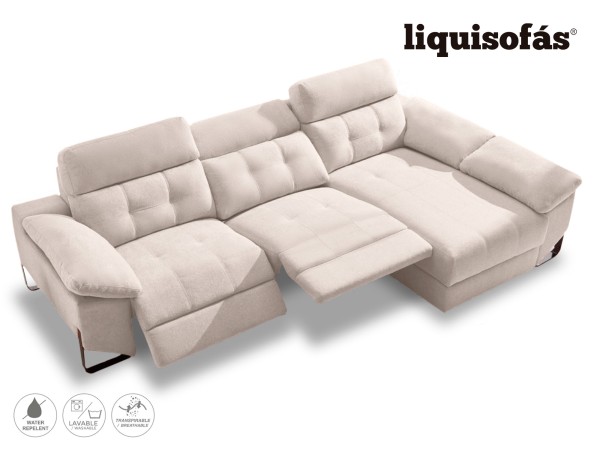 SOFÁ CHAISE LONGUE RELAX ELÉCTRICO C/ARCÓN MOD. RIAD
