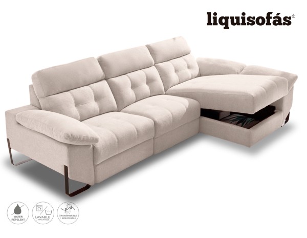 SOFÁ CHAISE LONGUE RELAX ELÉCTRICO C/ARCÓN MOD. RIAD