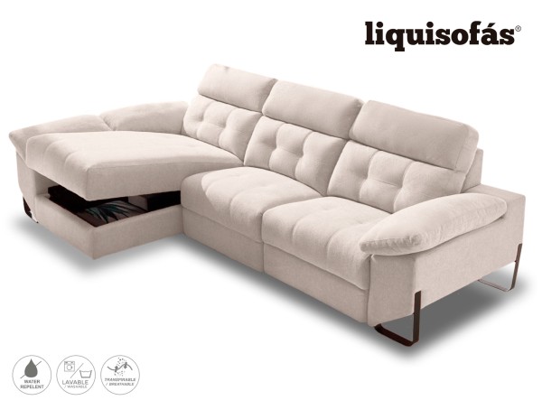 SOFÁ CHAISE LONGUE RELAX ELÉCTRICO C/ARCÓN MOD. RIAD