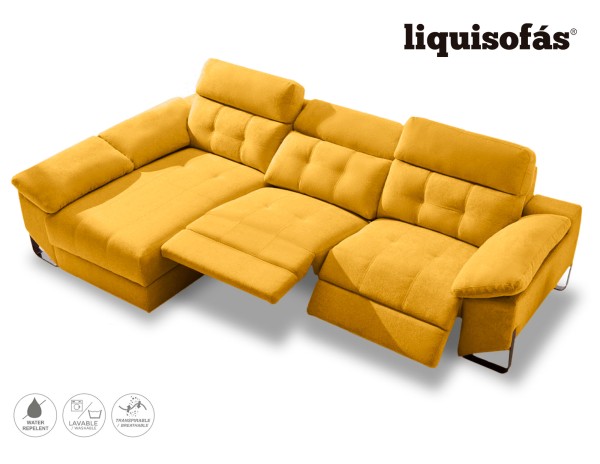 SOFÁ CHAISE LONGUE RELAX ELÉCTRICO C/ARCÓN MOD. RIAD