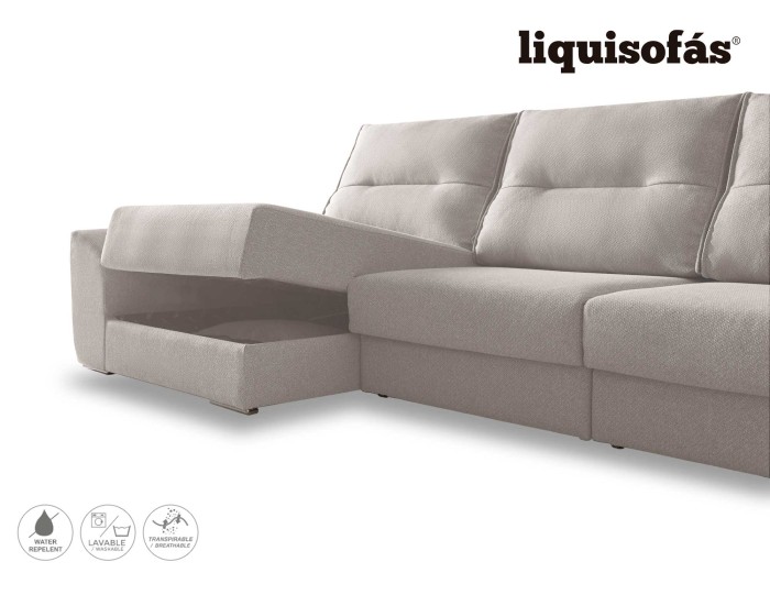 SOFÁ CHAISE LONGUE DESLIZANTE FRONTAL...