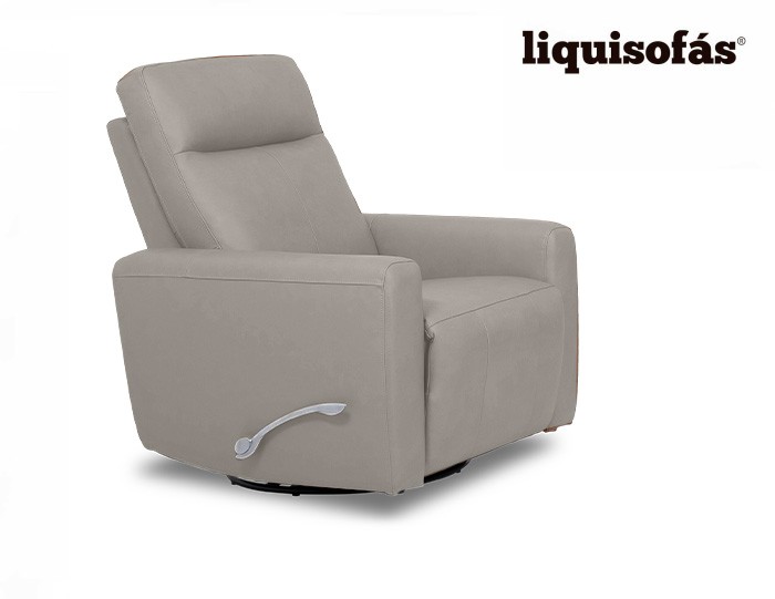 SILLÓN RELAX DE PIEL CON PALANCA MOD....