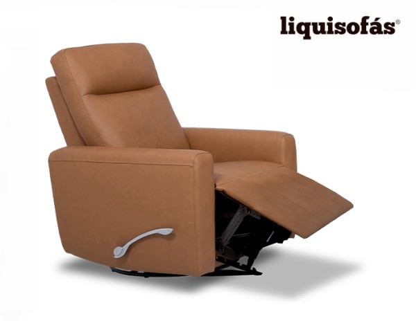 SILLÓN RELAX DE PIEL CON...