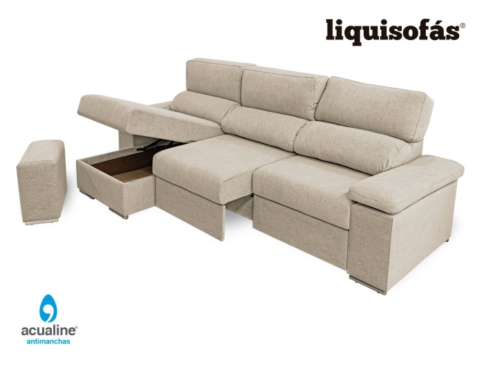 CHAISELONGUE RECLINABLE Y DESLIZANTE...