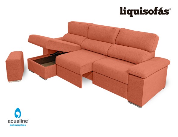 CHAISELONGUE RECLINABLE Y DESLIZANTE AL SUELO C/ARCÓN MOD. CRISTINA