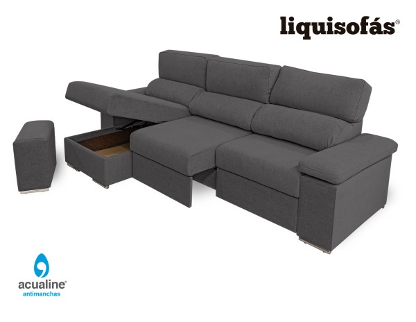 CHAISELONGUE RECLINABLE Y DESLIZANTE AL SUELO C/ARCÓN MOD. CRISTINA