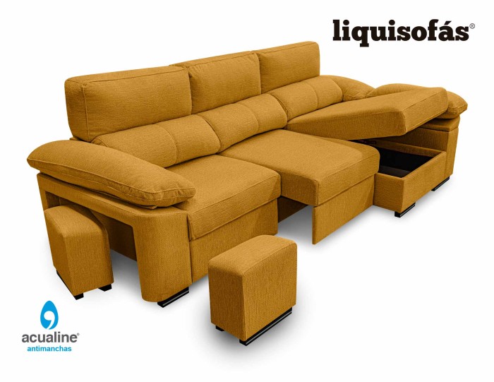SOFÁ CHAISE LONGUE RECLINABLE Y...
