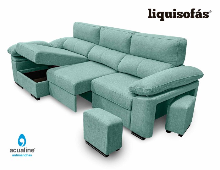 SOFÁ CHAISE LONGUE RECLINABLE Y...
