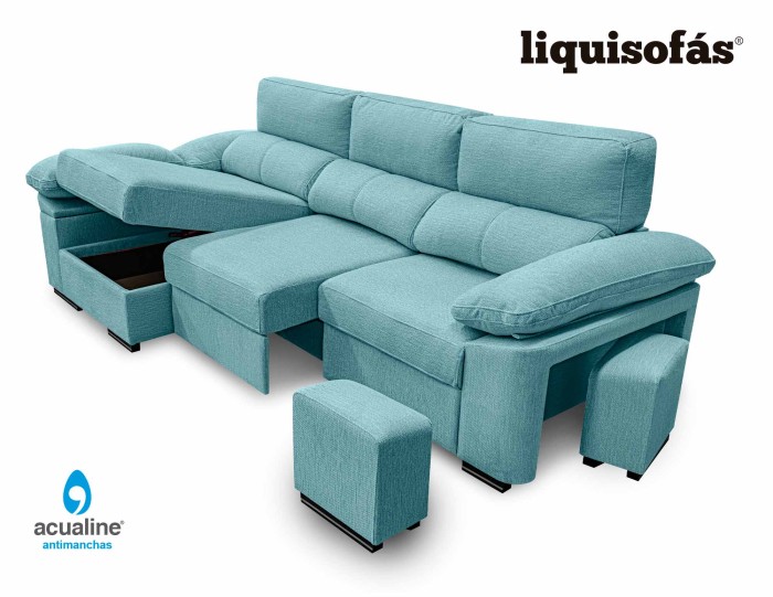 SOFÁ CHAISE LONGUE RECLINABLE Y...