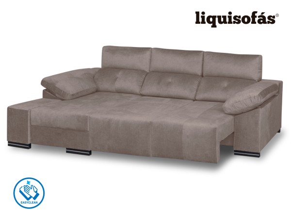CHAISELONGUE DESLIZANTE FRONTAL Y RECLINABLE MOD. PERLA
