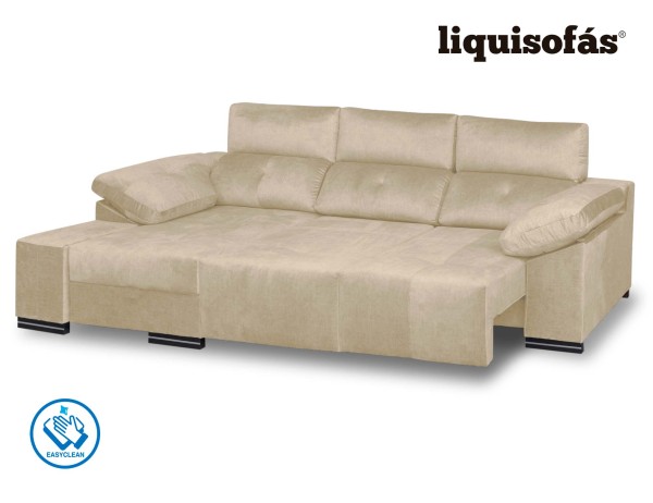 CHAISELONGUE DESLIZANTE FRONTAL Y RECLINABLE MOD. PERLA