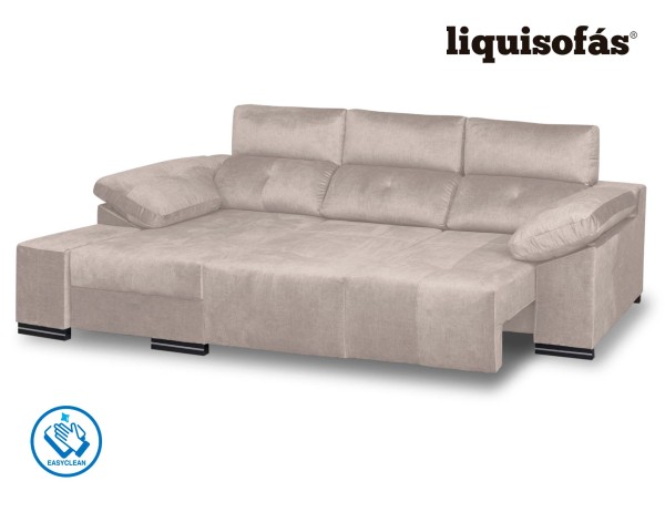 CHAISELONGUE DESLIZANTE FRONTAL Y RECLINABLE MOD. PERLA