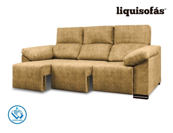 SOFÁ 3 PLAZAS DESLIZANTE FRONTAL Y RECLINABLE MOD. JULY