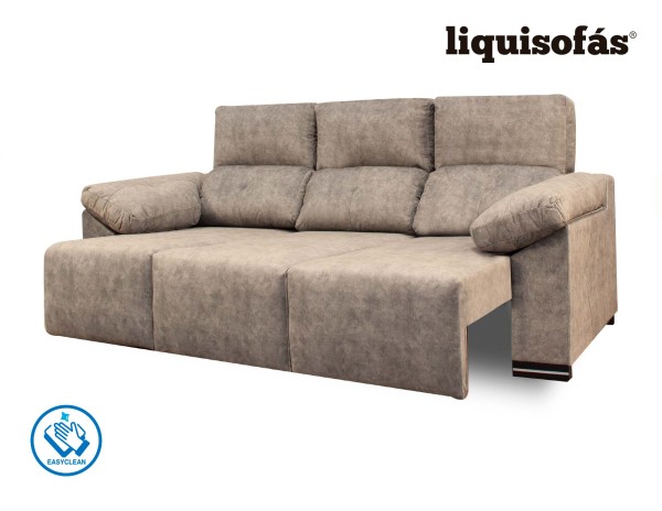 SOFÁ 3 PLAZAS DESLIZANTE FRONTAL Y RECLINABLE MOD. JULY