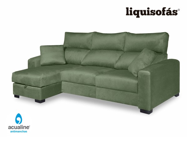 SOFÁ CHAISE LONGUE DESLIZANTE AL SUELO Y RECLINABLE MOD. ISLAND