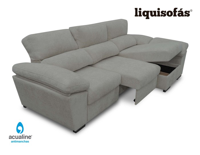 SOFÁ CHAISE LONGUE DESLIZANTE AL...