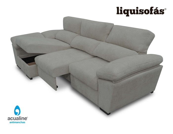 SOFÁ CHAISE LONGUE DESLIZANTE AL...