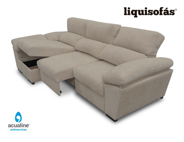SOFÁ CHAISE LONGUE DESLIZANTE AL...