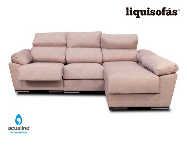SOFÁ CHAISE LONGUE RECLINABLE Y DESLIZANTE MOD. INK
