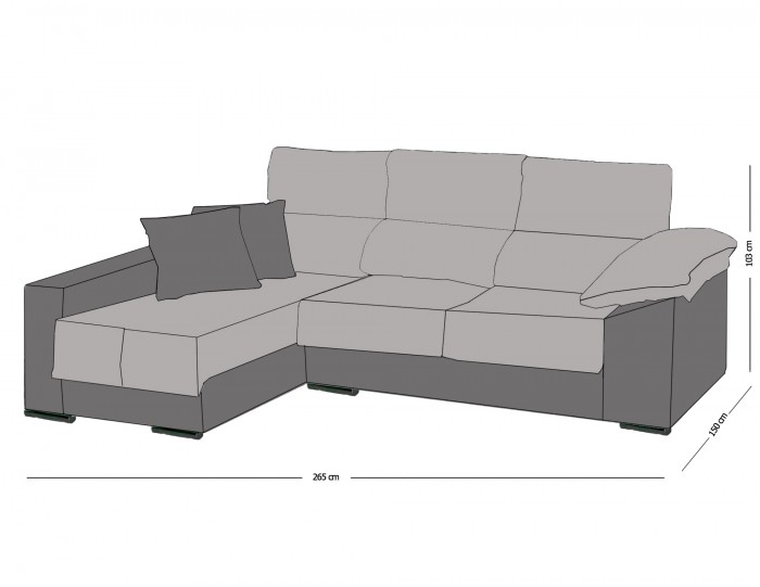 CHAISELONGUE DESLIZANTE CON ARCÓN...
