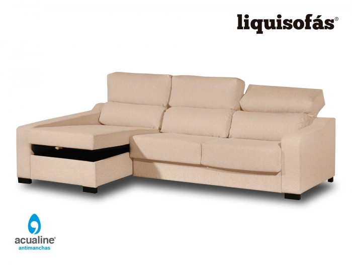 SOFÁ CHAISELONGUE CAMA CON SISTEMA...