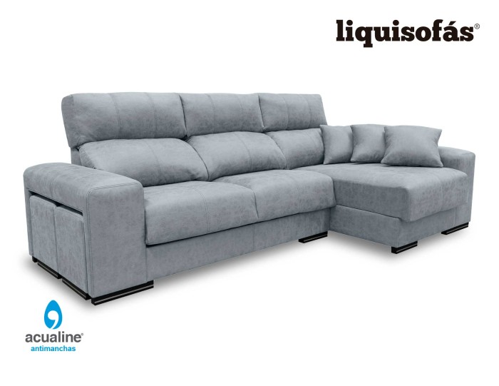 SOFÁ CHAISELONGUE RECLINABLE Y...