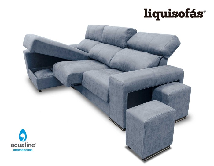 SOFÁ CHAISELONGUE RECLINABLE Y...