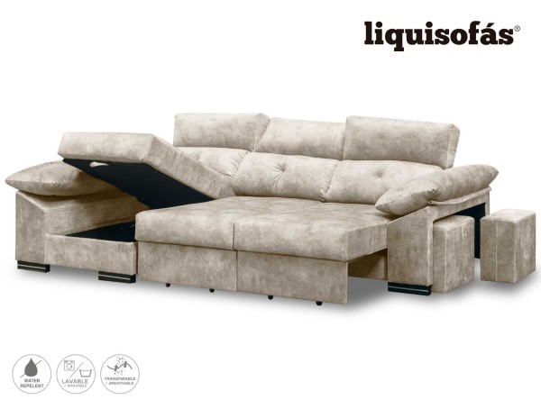 CHAISELONGUE DESLIZANTE FRONTAL Y RECLINABLE MOD. SOMBRA