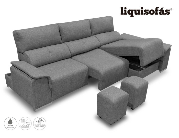 SOFÁ CHAISELONGUE DESLIZANTE FRONTAL...