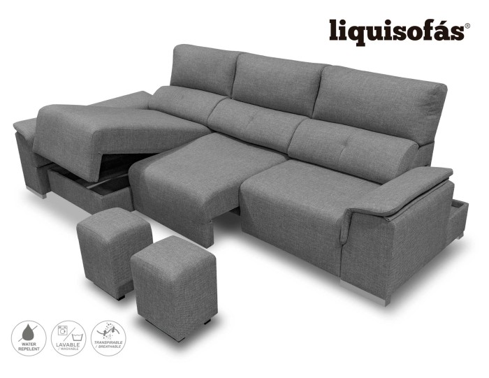 SOFÁ CHAISELONGUE DESLIZANTE FRONTAL...