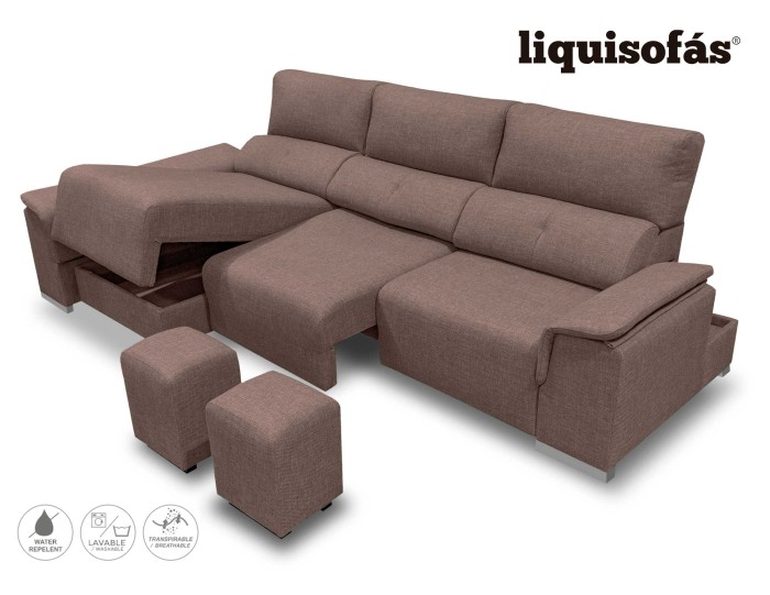 SOFÁ CHAISELONGUE DESLIZANTE FRONTAL...
