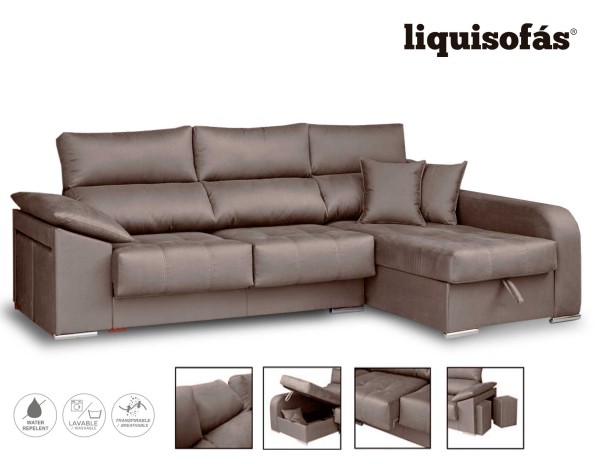 CHAISELONGUE DESLIZANTE Y RECLINABLE MOD. AURA