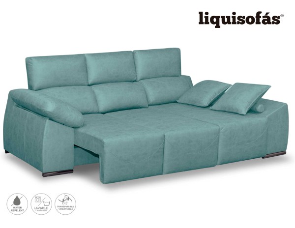 CHAISELONGUE DESLIZANTE AL SUELO Y RECLINABLE MOD. BOCA