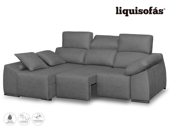 CHAISELONGUE DESLIZANTE AL SUELO Y RECLINABLE MOD. BOCA