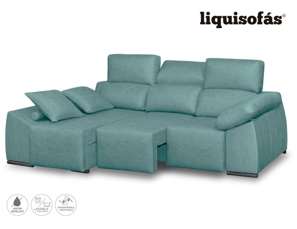 CHAISELONGUE DESLIZANTE AL SUELO Y RECLINABLE MOD. BOCA