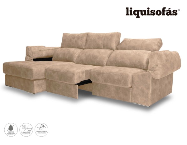 CHAISELONGUE DESLIZANTE FRONTAL Y RECLINABLE MOD. PELICANO