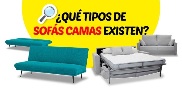 ¿Qué tipos de sofás camas existen? 